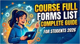 Course Full Forms List: Complete Guide for Students 2026